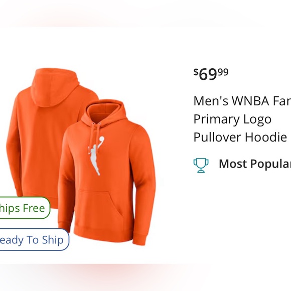 Men’s WNBA logo sweatshirt - Picture 2 of 2